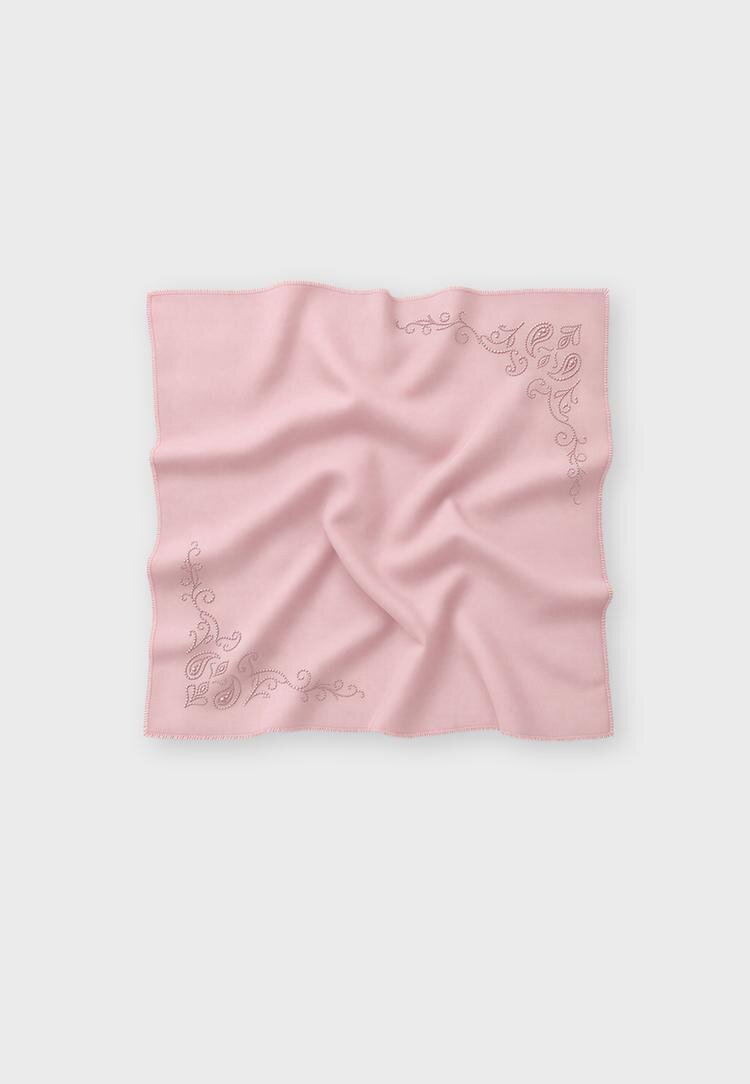 Stradivarius Eșarfă Strălucitoare Roz Pastel Os
