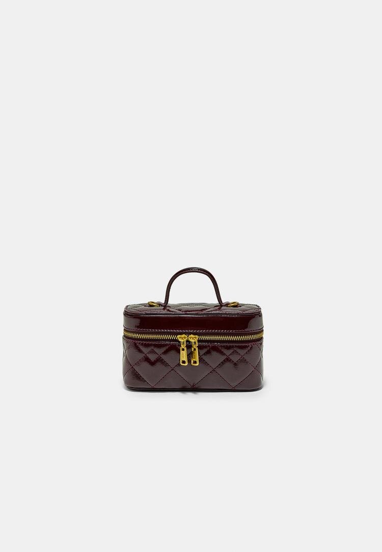 Stradivarius Geantă Crossbody Matlasată Grena Os