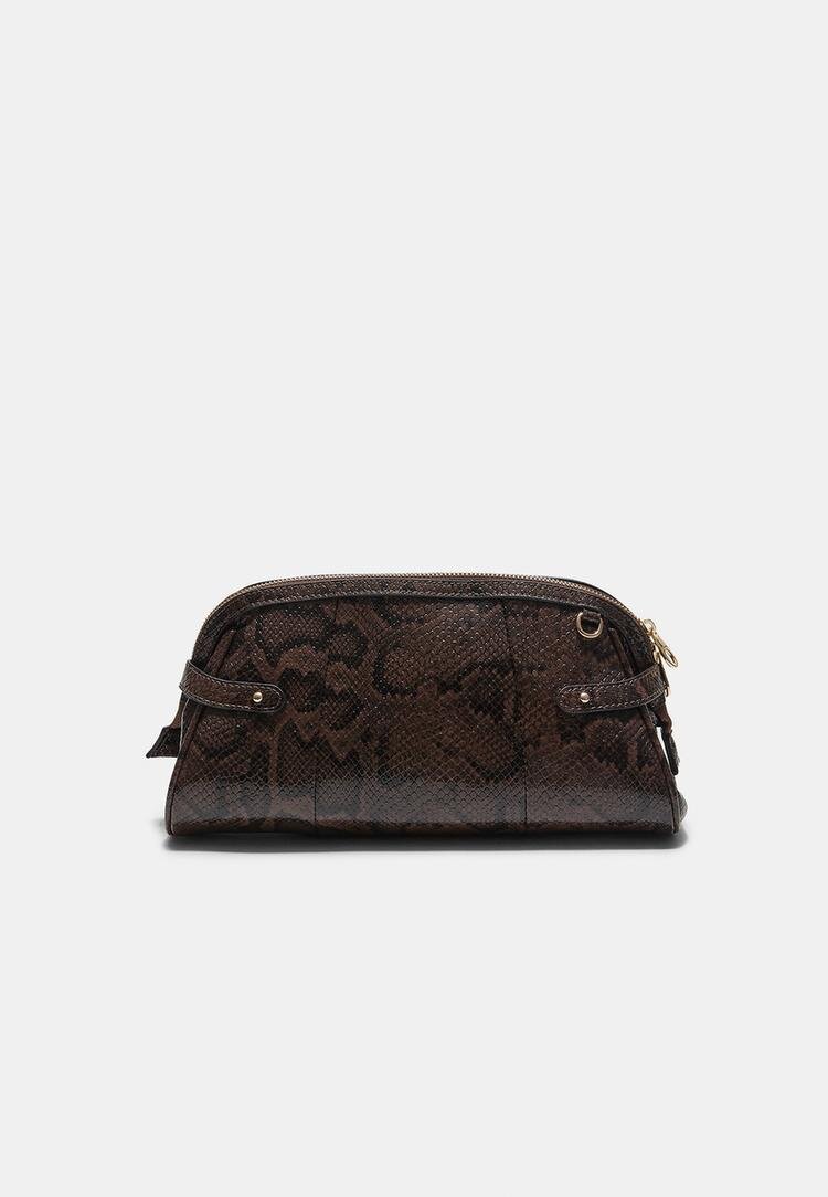 Stradivarius Geantă Crossbody Retro Maro Os