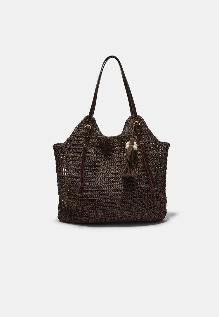Stradivarius Geantă De Umăr Din Croșetat Maro Os
