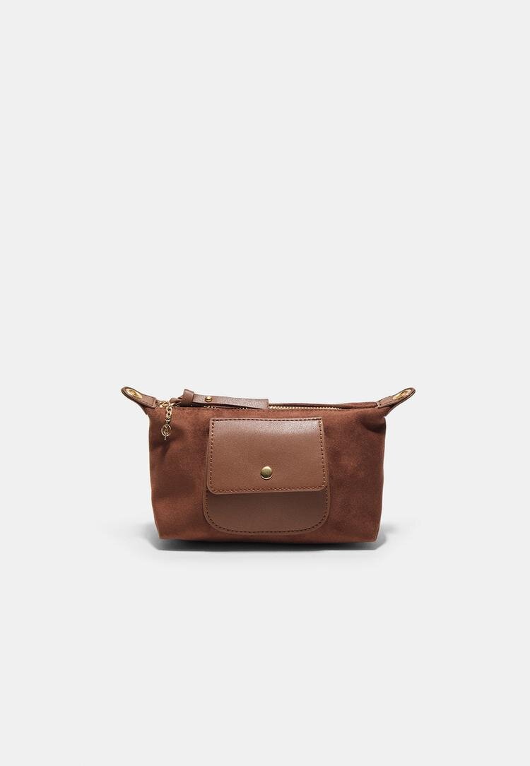 Stradivarius Geantă Mini Combinată Maro Os
