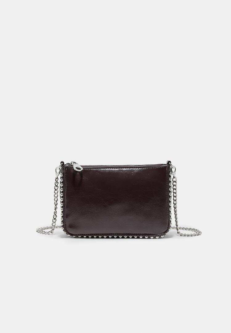Stradivarius Geantă Mini Cu Ținte Grena Os