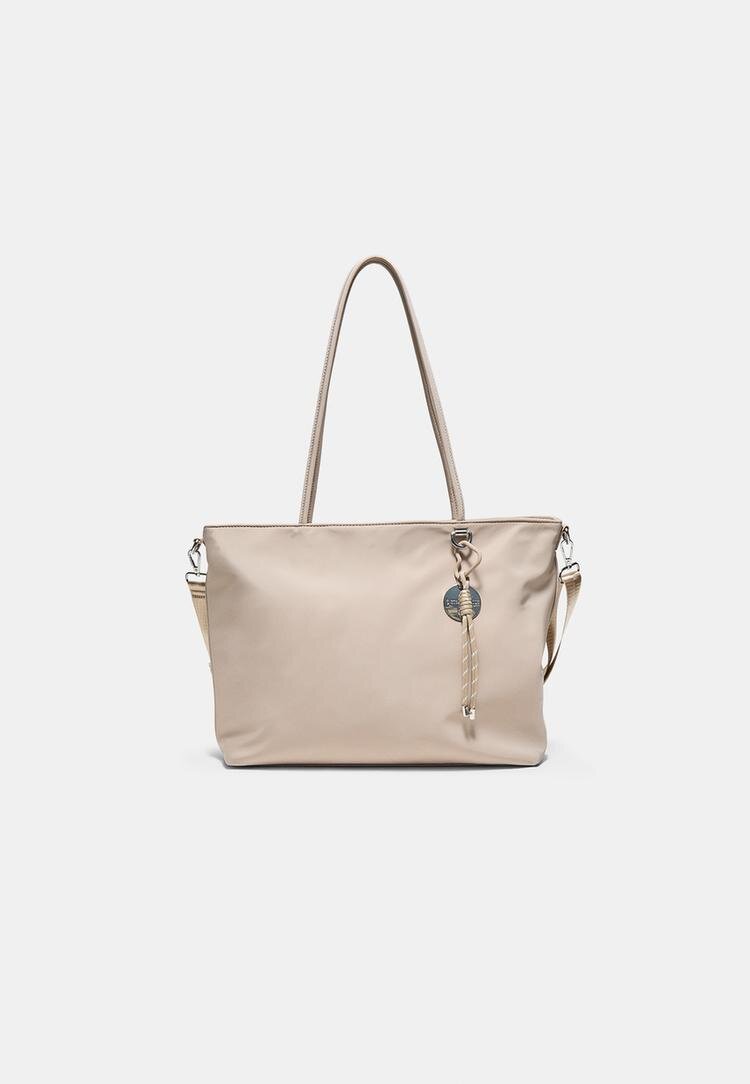 Stradivarius Geantă Shopper De Umăr Cu Imprimeu Animal Albastru Marin Os