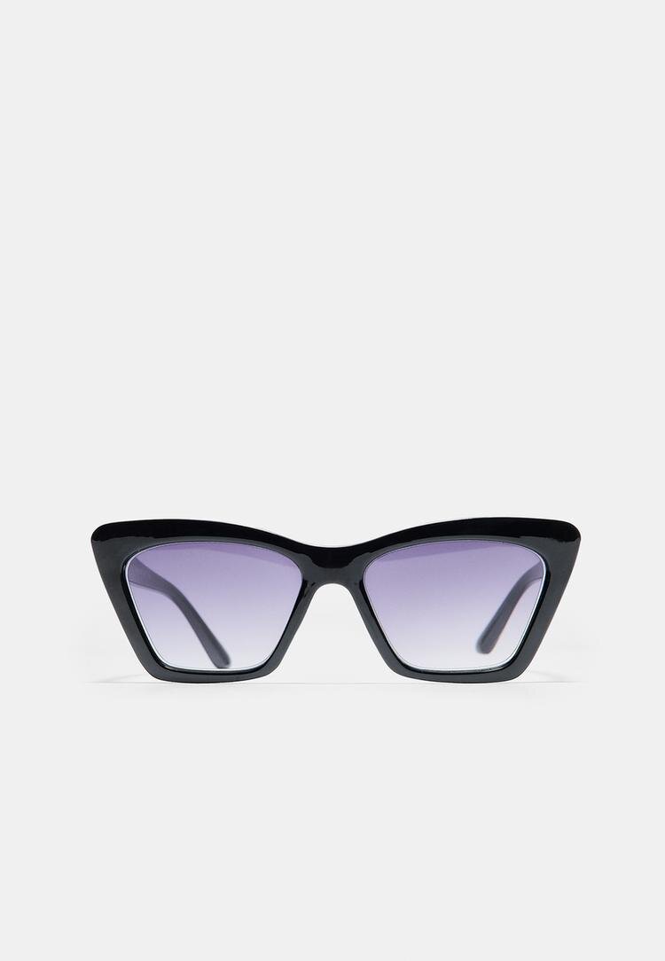 Stradivarius Ochelari Cat Eye Pătrați Negru Os