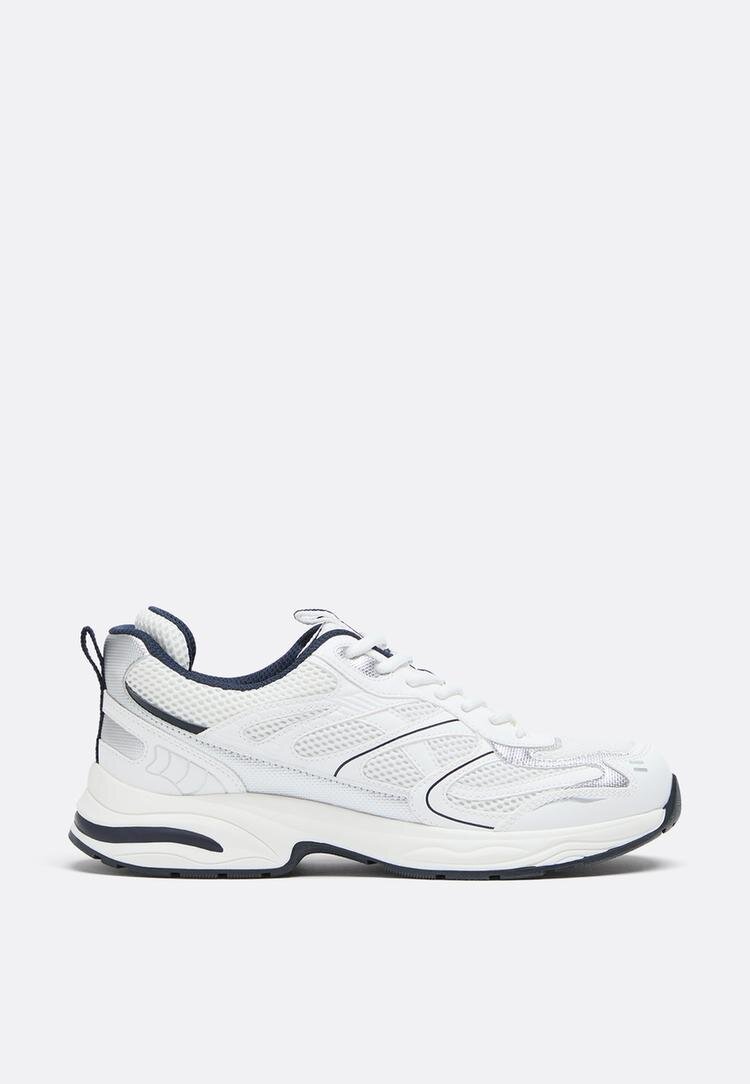 Stradivarius Pantofi Sport Cu Detalii Alb 36