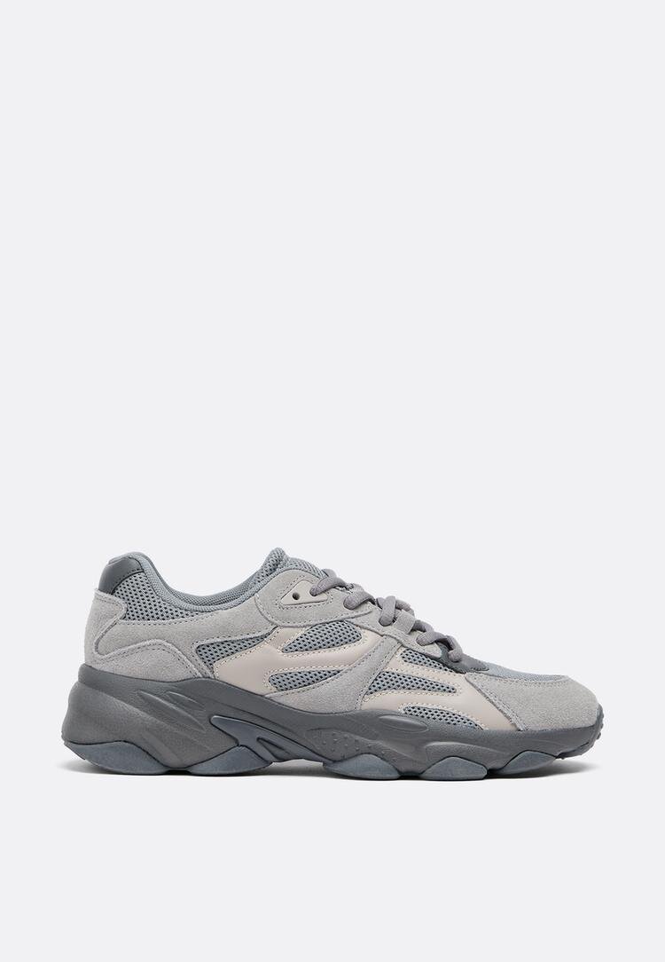 Stradivarius Pantofi Sport Cu Platformă Gri 37