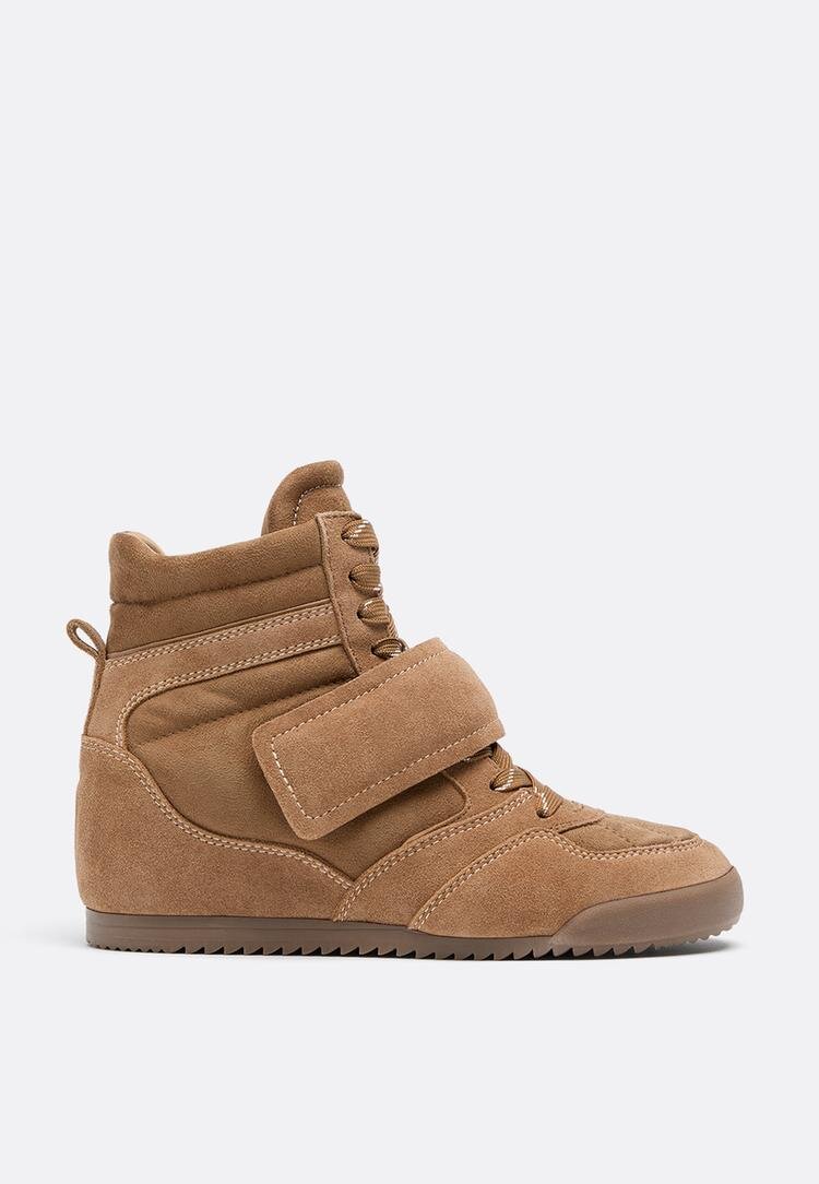 Stradivarius Pantofi Sport Cu Platformă Interioară Bej 40