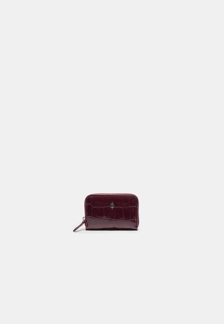 Stradivarius Portofel Cu Fermoar Grena Os
