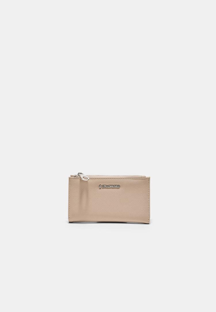 Stradivarius Portofel Simplu Cu Fermoar Transparent Os
