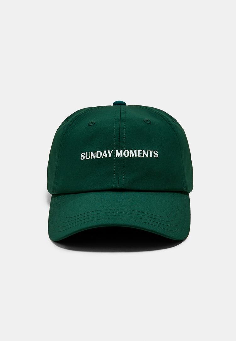 Stradivarius Șapcă Cu Broderie Sunday Moments Kaki Os