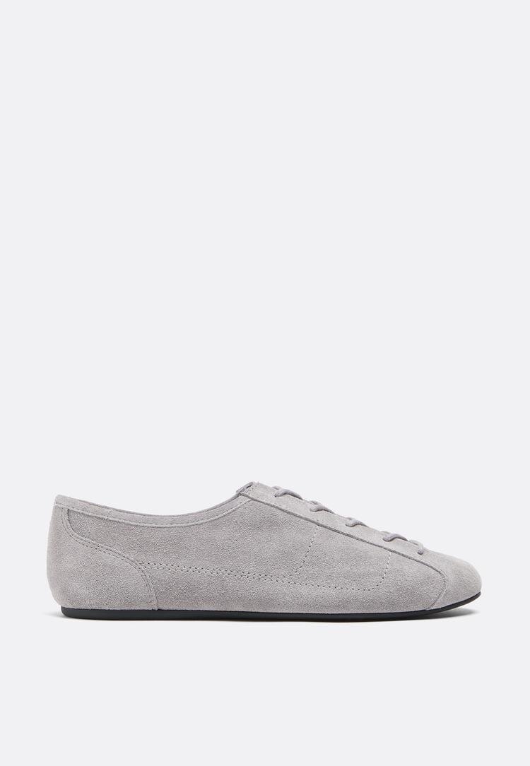 Stradivarius Sneakers Blucher Soft Din Piele Gri 37
