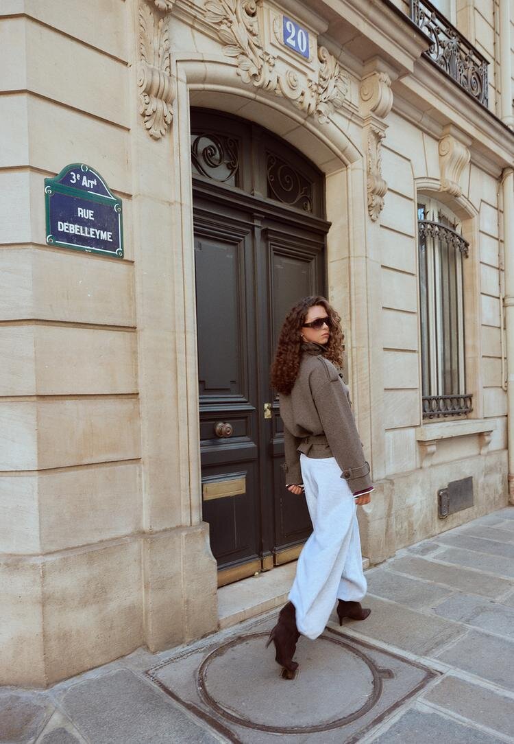 Stradivarius Trench Oversize Moale La Atingere Maro S