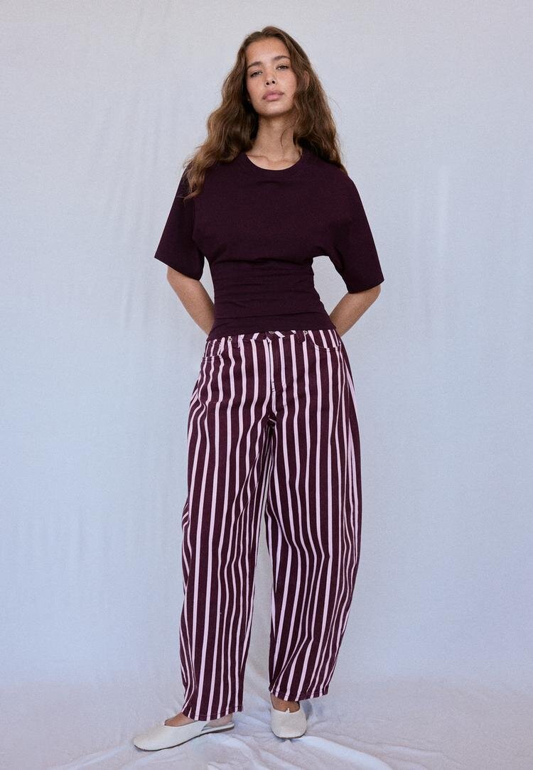 Stradivarius Tricou B08 Cu Mânecă Scurtă Japoneză Vânătă S