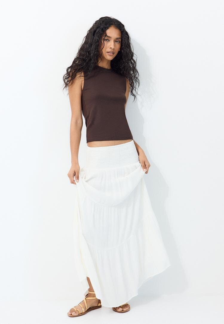 Stradivarius Tricou Simplu Fără Mâneci Albastru Marin L